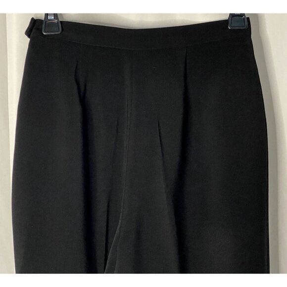 Black Fully Lined Pants Trousers Sz 4 Straight Leg Made in the USA Unbranded - Picture 4 of 4